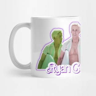 Barbie movie 2023 Ryan Gosling as Ken graphic illustration design by ironpalette Mug